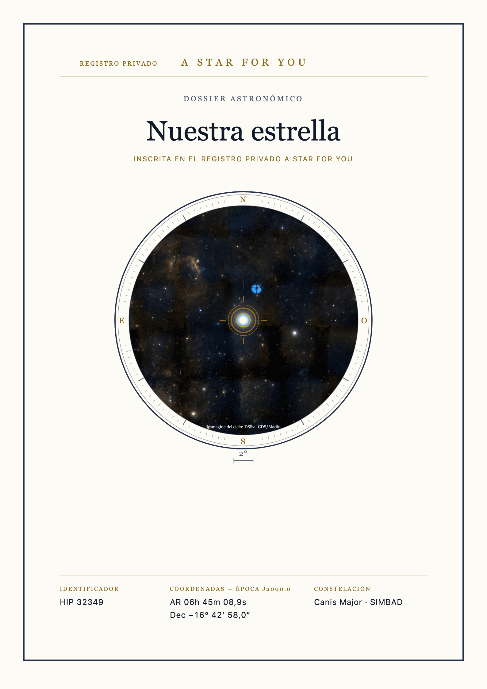Portada completa del dosier astronómico en español